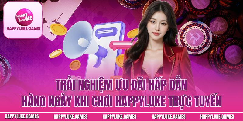 Trải nghiệm ưu đãi hấp dẫn hàng ngày khi chơi Happyluke trực tuyến